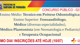 Concurso Público 02/2018 da Prefeitura de Santana de Parnaíba / Realização: Instituto Mais / Imagem: Divulgação