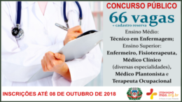 Concurso Público 01/2018 da Prefeitura de Cajamar / Realização: Instituto Mais / Imagem: Divulgação