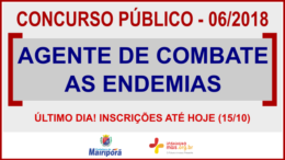 Concurso Público 06/2018 da Prefeitura de Mairiporã / Realização: Instituto Mais / Imagem: Divulgação