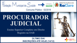 Concurso Público 02/2018 da Fundação de Saúde de Rio Claro / Realização: Instituto Mais / Imagem: Divulgação
