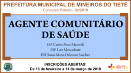Concurso Público 02/2019 da Prefeitura de Mineiros do Tietê / Realização: Instituto Mais / Imagem: Divulgação