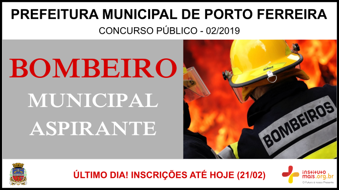 Concurso Público 02/2019 da Prefeitura de Porto Ferreira / Realização: Instituto Mais / Imagem: Divulgação