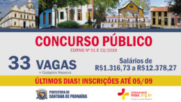Concursos Públicos 01 e 02/2019 da Prefeitura de Santana de Parnaíba / Realização: Instituto Mais / Imagem: Divulgação