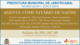 Processo Seletivo 02/2019 da Prefeitura de Jaboticabal / Realização: Instituto Mais / Imagem: Divulgação