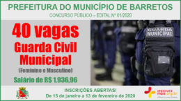 Concurso Público 01/2020 da Prefeitura de Barretos / Realização: Instituto Mais / Imagem: Divulgação