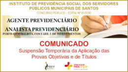 Concurso Público 01/2020 do IPREVSANTOS / Realização: Instituto Mais / Imagem: Divulgação