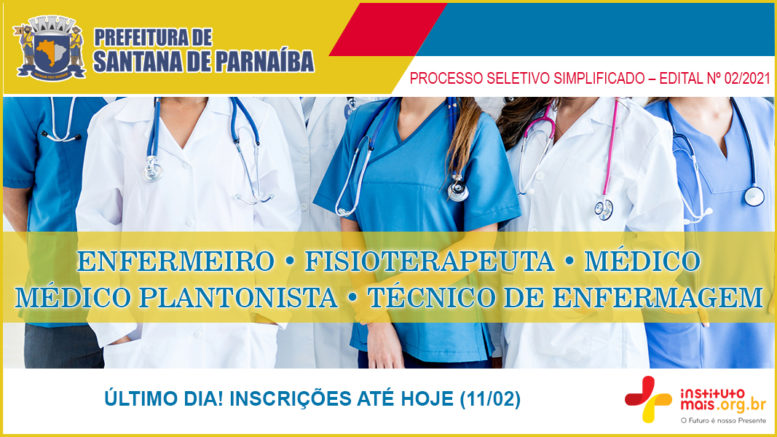 Processo Seletivo Simplificado 02/2021 da Prefeitura de Santana de Parnaíba / Realização: Instituto Mais / Imagem: Divulgação