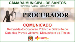Concurso Público 01/2020 da Câmara de Santos / Realização: Instituto Mais / Imagem: Divulgação