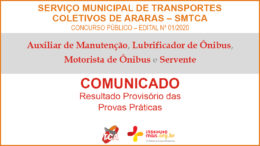 Concurso Público 01/2020 do SMTCA / Realização: Instituto Mais / Imagem: Divulgação