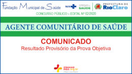 Concurso Público 02/2020 da Fundação de Saúde de Rio Claro / Realização: Instituto Mais / Imagem: Divulgação