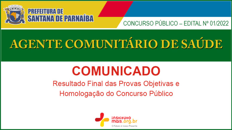 Concurso Público 01/2022 da Prefeitura de Santana de Parnaíba / Realização: Instituto Mais / Imagem: Divulgação