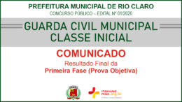 Concurso Público 01/2020 da Prefeitura de Rio Claro / Realização: Instituto Mais / Imagem: Divulgação
