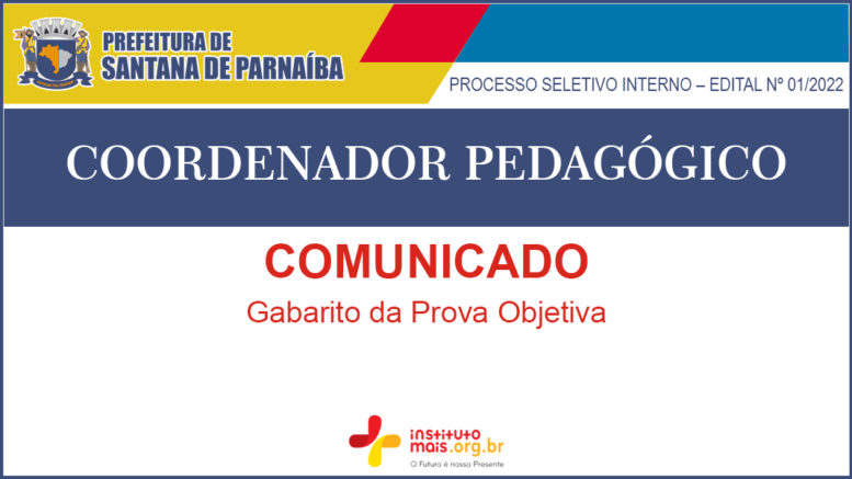 Processo Seletivo Interno 01/2022 da Prefeitura de Santana de Parnaíba / Realização: Instituto Mais / Imagem: Divulgação