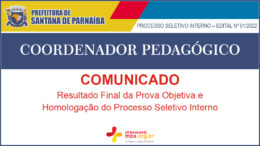 Processo Seletivo Interno 01/2022 da Prefeitura de Santana de Parnaíba / Realização: Instituto Mais / Imagem: Divulgação