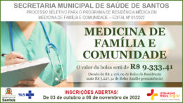 Processo Seletivo de Residência Médica 01/2022 da Prefeitura de Santos - Secretaria Municipal de Saúde de Santos / Realização: Instituto Mais / Imagem: Divulgação