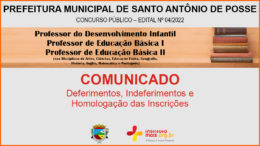 Concurso Público 04/2022 da Prefeitura de Santo Antônio de Posse / Realização: Instituto Mais / Imagem: Divulgação