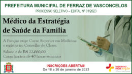 Processo Seletivo 01/2023 da Prefeitura de Ferraz de Vasconcelos / Realização: Instituto Mais / Imagem: Divulgação