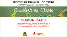 Processo Seletivo 07/2022 da Prefeitura de Itatiba / Realização: Instituto Mais / Imagem: Divulgação