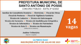 Concurso Público 02/2023 da Prefeitura de Santo Antônio de Posse / Realização: Instituto Mais / Imagem: Divulgação