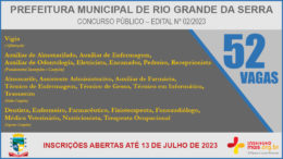 Concurso Público 02/2023 da Prefeitura de Rio Grande da Serra / Realização: Instituto Mais / Imagem: Divulgação