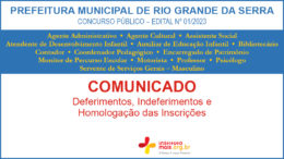 Concurso Público 01/2023 da Prefeitura de Rio Grande da Serra / Realização: Instituto Mais / Imagem: Divulgação