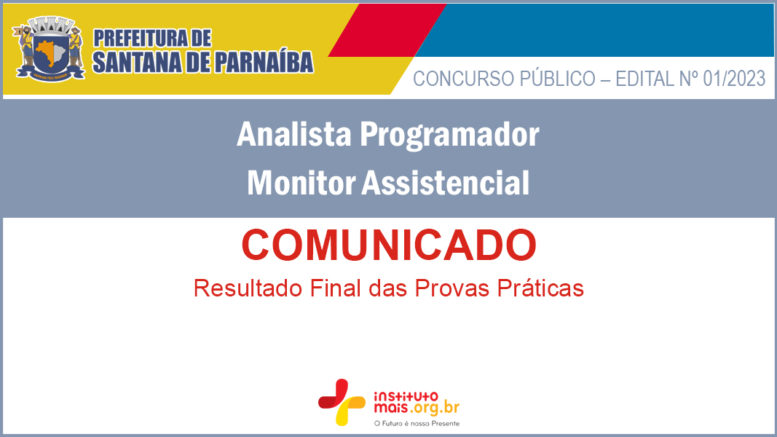 Concurso Público 01/2023 da Prefeitura de Santana de Parnaíba / Realização: Instituto Mais / Imagem: Divulgação