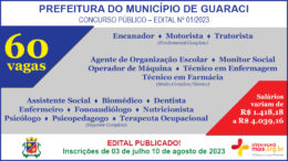Concurso Público 01/2023 da Prefeitura de Guaraci / Realização: Instituto Mais / Imagem: Divulgação