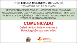 Processo Seletivo 02/2023 da Prefeitura de Guareí / Realização: Instituto Mais / Imagem: Divulgação
