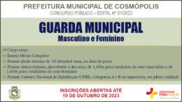 Concurso Público 01/2023 da Prefeitura de Cosmópolis / Realização: Instituto Mais / Imagem: Divulgação