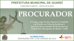 Concurso Público 01/2023 da Prefeitura de Guareí / Realização: Instituto Mais / Imagem: Divulgação