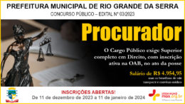Concurso Público 03/2023 da Prefeitura de Rio Grande da Serra / Realização: Instituto Mais / Imagem: Divulgação