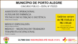 Concurso Público 175/2023 do Município de Porto Alegre / Realização: Instituto Mais / Imagem: Divulgação