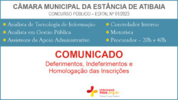 Concurso Público 01/2023 da Câmara de Atibaia / Realização: Instituto Mais / Imagem: Divulgação