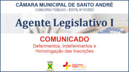 Concurso Público 01/2023 da Câmara de Santo André / Realização: Instituto Mais / Imagem: Divulgação