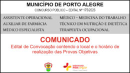 Concurso Público 175/2023 do Município de Porto Alegre / Realização: Instituto Mais / Imagem: Divulgação