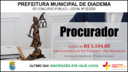 Concurso Público 02/2024 da Prefeitura de Diadema / Realização: Instituto Mais / Imagem: Divulgação