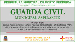 Concurso Público 05/2024 da Prefeitura Municipal de Porto Ferreira / Realização: Instituto Mais / Imagem: Divulgação