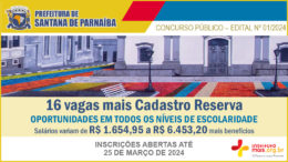 Concurso Público 01/2024 da Prefeitura de Santana de Parnaíba / Realização: Instituto Mais / Imagem: Divulgação