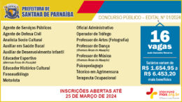 Concurso Público 01/2024 da Prefeitura de Santana de Parnaíba / Realização: Instituto Mais / Imagem: Divulgação