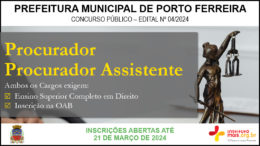 Concurso Público 03/2024 da Prefeitura Municipal de Porto Ferreira / Realização: Instituto Mais / Imagem: Divulgação