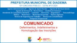 Concurso Público 01/2024 da Prefeitura de Diadema / Realização: Instituto Mais / Imagem: Divulgação