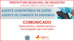 Concurso Público 04/2024 da Prefeitura de Registro / Realização: Instituto Mais / Imagem: Divulgação