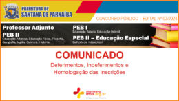 Concurso Público 03/2024 da Prefeitura de Santana de Parnaíba / Realização: Instituto Mais / Imagem: Divulgação