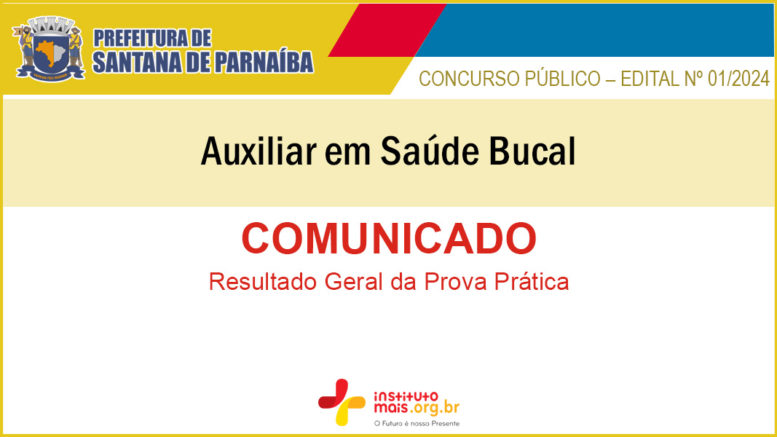 Concurso Público 01/2024 da Prefeitura de Santana de Parnaíba / Realização: Instituto Mais / Imagem: Divulgação