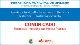 Concurso Público 01/2024 da Prefeitura de Diadema / Realização: Instituto Mais / Imagem: Divulgação