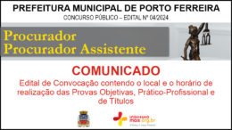 Concurso Público 03/2024 da Prefeitura Municipal de Porto Ferreira / Realização: Instituto Mais / Imagem: Divulgação