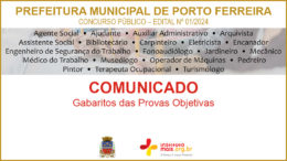 Concurso Público 01/2024 da Prefeitura Municipal de Porto Ferreira / Realização: Instituto Mais / Imagem: Divulgação