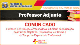 Concurso Público 03/2024 da Prefeitura de Santana de Parnaíba / Realização: Instituto Mais / Imagem: Divulgação