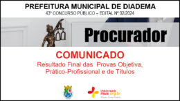 Concurso Público 02/2024 da Prefeitura de Diadema / Realização: Instituto Mais / Imagem: Divulgação