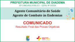 Concurso Público 03/2024 da Prefeitura de Diadema / Realização: Instituto Mais / Imagem: Divulgação